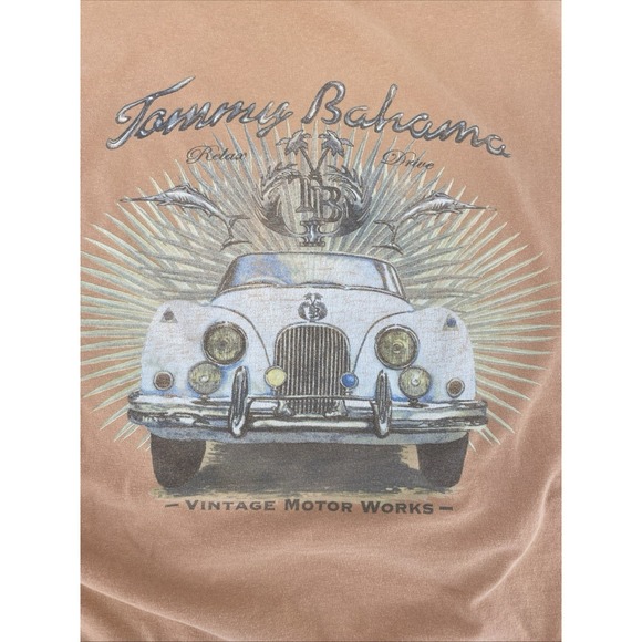 Tommy Bahama Other - TOMMY BAHAMA Vintage Motor Works Jaguar‎ XK150 T Shirt  100% Cotton Men's Large